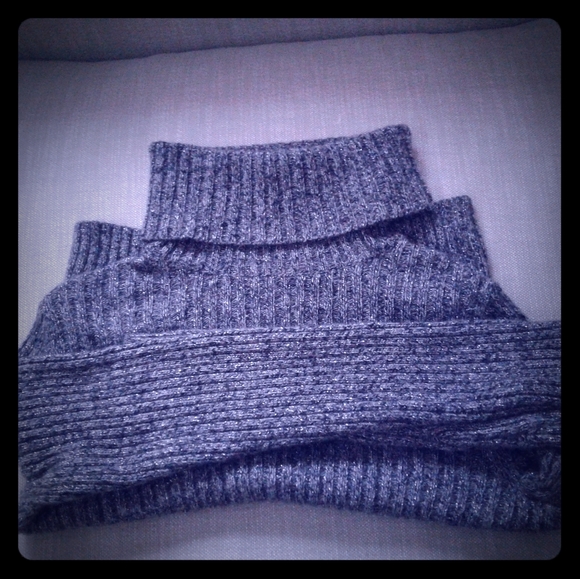 Silver Sparkly Lambswool Sweater - Picture 2 of 6